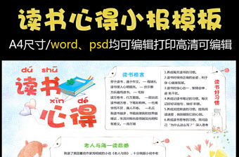 读后感小报怎么写_读后感小报模板简单又漂亮_读书小报的读后感怎么写