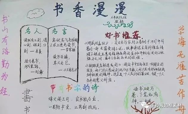 读书小报小学生手抄报_手抄报《读书小报》_手抄报小学生读书手抄报