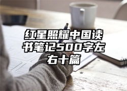 红星照耀中国读书笔记500字左右十篇