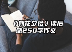 《朝花夕拾》读后感250字作文