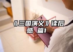 《三国演义》读后感 篇1