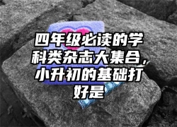 四年级必读的学科类杂志大集合，小升初的基础打好是