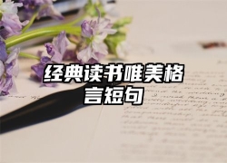 经典读书唯美格言短句