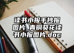 读书小报手抄报图片_青铜葵花读书小报图片.doc