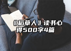 《稻草人》读书心得500字4篇