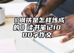 《钢铁是怎样炼成的》读书笔记1000字作文