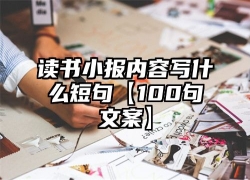 读书小报内容写什么短句【100句文案】